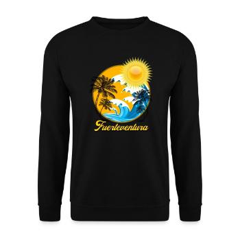 Fuerteventura - Sweat-shirt Unisexe - noir - Devant - Alina (178cm) & Michal (187cm)