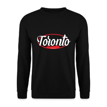 Toronto - Unisex Sweatshirt - black - Front - Alina (178cm) & Michal (187cm)