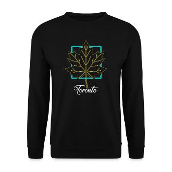 Toronto - Unisex Sweatshirt - black - Front - Alina (178cm) & Michal (187cm)