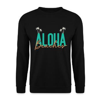 Hawaii - Sweat-shirt Unisexe - noir - Devant - Alina (178cm) & Michal (187cm)