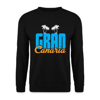Gran Canaria - Unisex Sweatshirt - black - Front - Alina (178cm) & Michal (187cm)