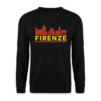Florence - Unisex Sweatshirt - black - Front - Alina (178cm) & Michal (187cm)