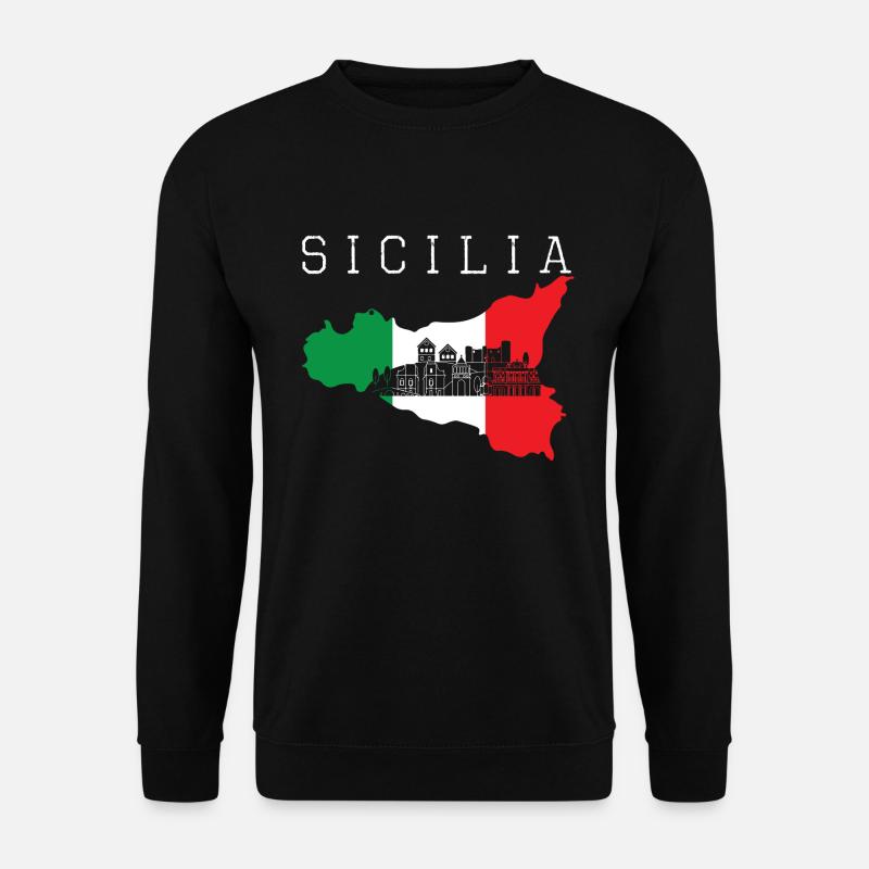 Sizilien - Unisex Pullover - Schwarz
