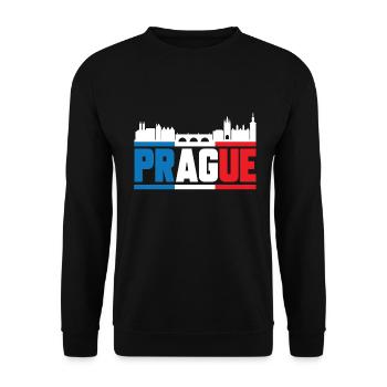 Prag - Unisex Pullover - Schwarz - Vorne - Alina (178cm) & Michal (187cm)