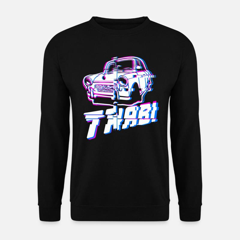 Trabi P601 Retro Nostalgie Glitch - Unisex Pullover - Schwarz