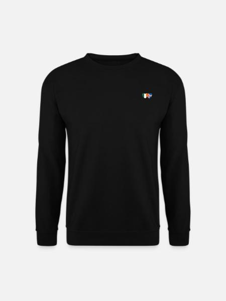 Irland Island Flagge Herz - Unisex Pullover - Schwarz