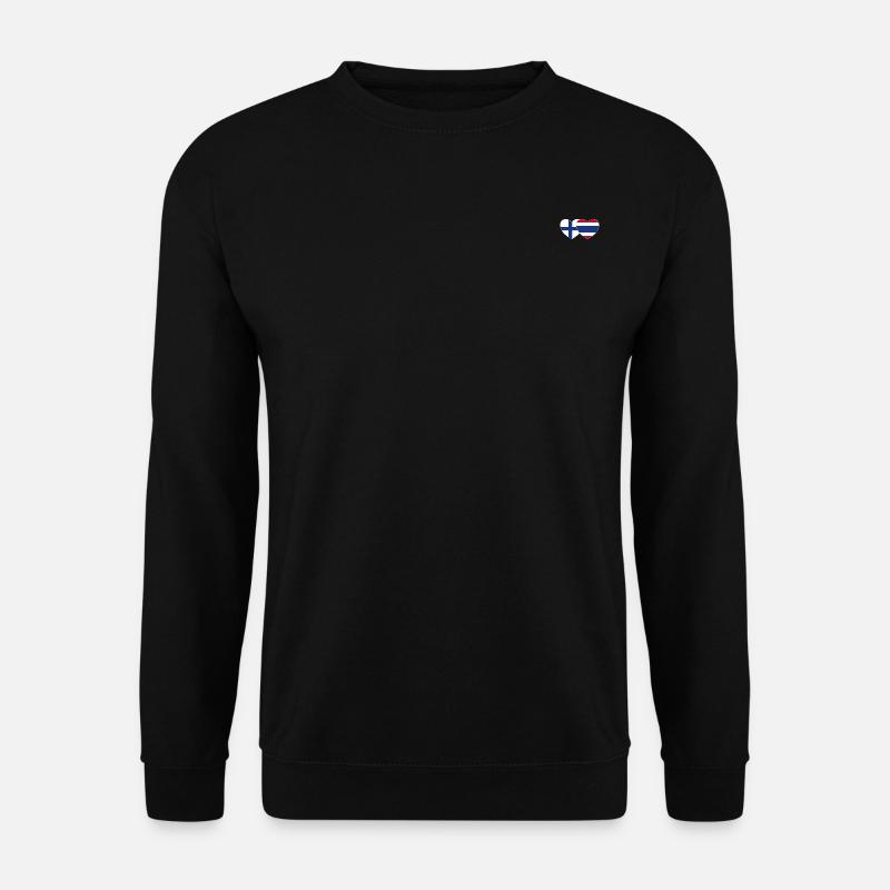 Finland Thailand Flag Heart - Unisex Sweatshirt - black