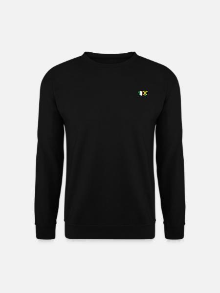 Italy Jamaica Flag Heart - Unisex Sweatshirt - black