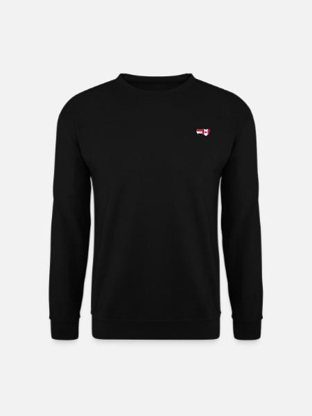 Egypt Canada Flag Heart - Unisex Sweatshirt - black