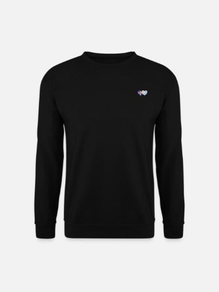 Iceland Uruguay Flag Heart - Unisex Sweatshirt - black