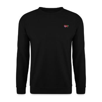 Norway Bangladesh Flag Heart - Unisex Sweatshirt - black - Front - Alina (178cm) & Michal (187cm)