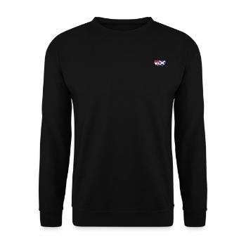 Croatie Écosse Flag Heart - Sweat-shirt Unisexe - noir - Devant - Alina (178cm) & Michal (187cm)