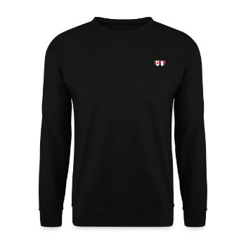 Cœur de drapeau Canada France - Sweat-shirt Unisexe - noir - Devant - Alina (178cm) & Michal (187cm)