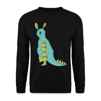 monster - Unisex Sweatshirt - black - Front - Alina (178cm) & Michal (187cm)
