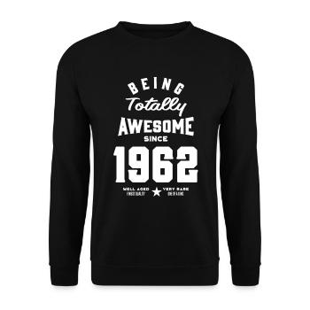 Since 1962 - Unisex Sweatshirt - black - Front - Alina (178cm) & Michal (187cm)