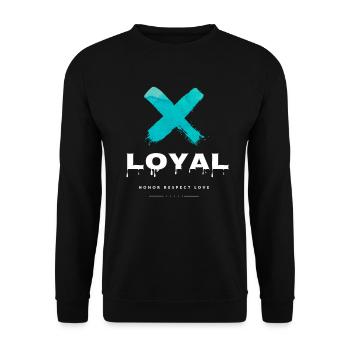 Loyal X - Sweat-shirt Unisexe - noir - Devant - Alina (178cm) & Michal (187cm)