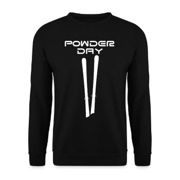 Ski de poudreuse - Sweat-shirt Unisexe - noir - Devant - Alina (178cm) & Michal (187cm)