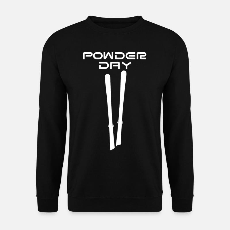 Powder day skiing - Unisex Sweatshirt - black