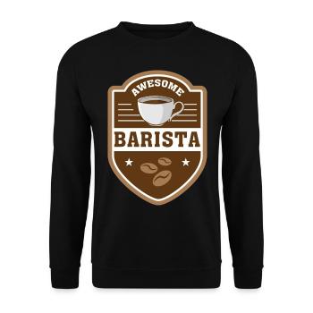 Grand barista - Sweat-shirt Unisexe - noir - Devant - Alina (178cm) & Michal (187cm)