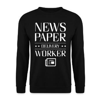 Newspaper publishers aussing magazines profession - Unisex Sweatshirt - black - Front - Alina (178cm) & Michal (187cm)