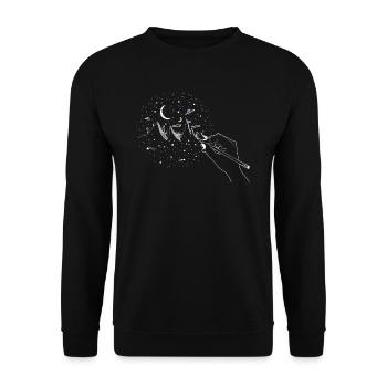 World - Sweat-shirt Unisexe - noir - Devant - Alina (178cm) & Michal (187cm)