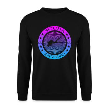 Scuba Diving - Unisex Pullover - Schwarz - Vorne - Alina (178cm) & Michal (187cm)