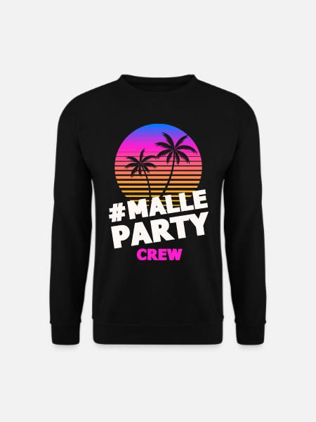 malle party crew bunt - Unisex Pullover - Schwarz
