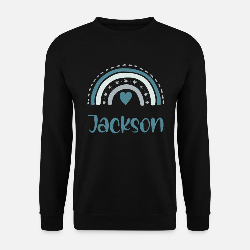 Jackson Name Rainbow - Unisex Pullover - Schwarz