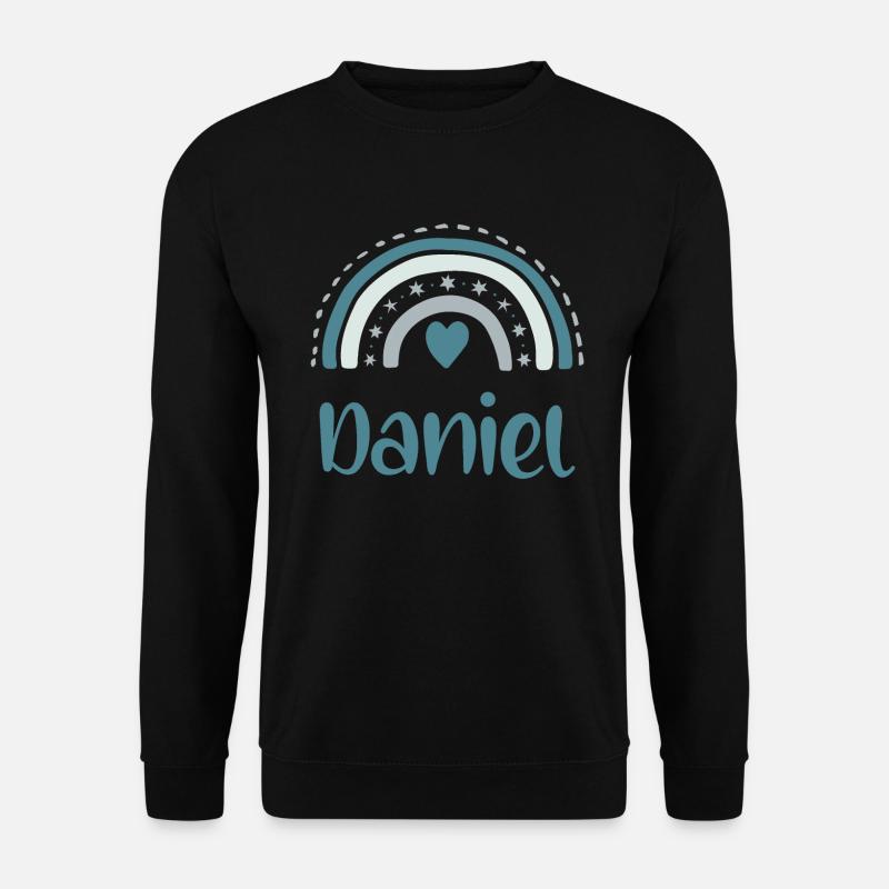 Daniel Name Rainbow - Unisex Sweatshirt - black