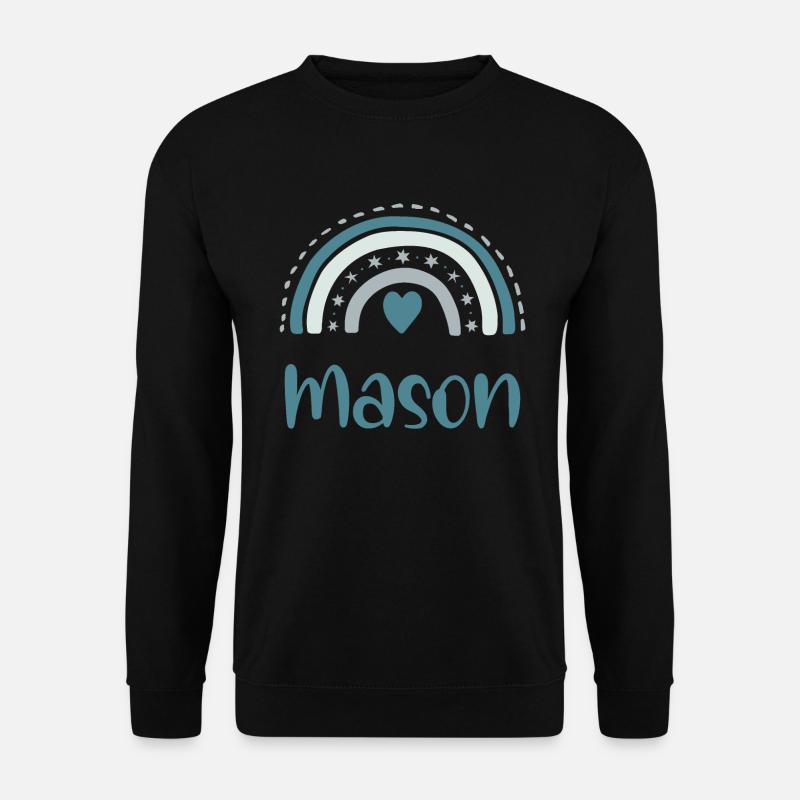 Mason Name Rainbow - Unisex Sweatshirt - black