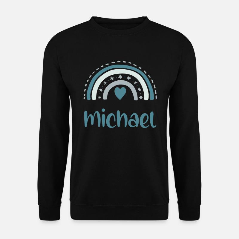 Michael Name Rainbow - Unisex Sweatshirt - black