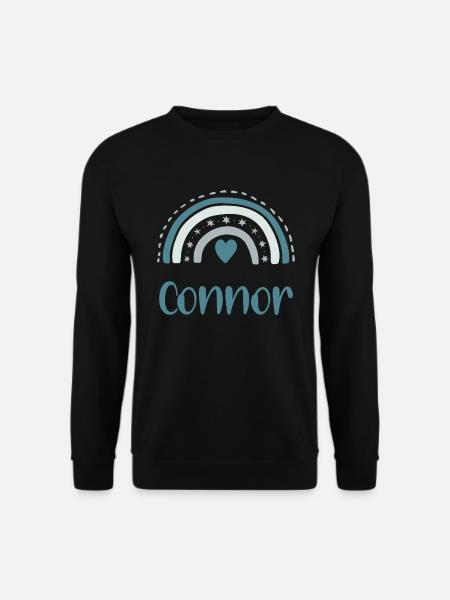 Connor Name Rainbow - Unisex Sweatshirt - black