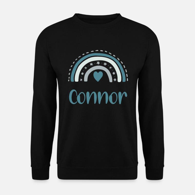 Connor Name Rainbow - Unisex Sweatshirt - black