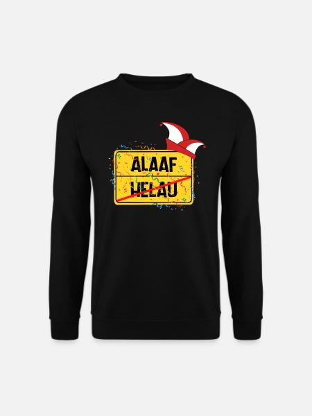 Ortsschild Köln Alaaf - Unisex Pullover - Schwarz