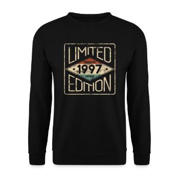Edition Limitée Awesome Vintage 1997 Anniversaire - Sweat-shirt Unisexe - noir - Devant - Alina (178cm) & Michal (187cm)
