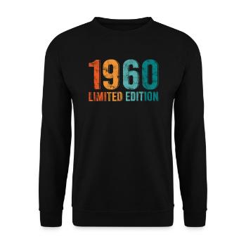 Edition Limitée Vintage 1960 Retro Vintage - Sweat-shirt Unisexe - noir - Devant - Alina (178cm) & Michal (187cm)