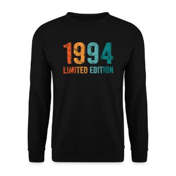 Edition Limitée Vintage 1994 Retro Design - Sweat-shirt Unisexe - noir - Devant - Alina (178cm) & Michal (187cm)
