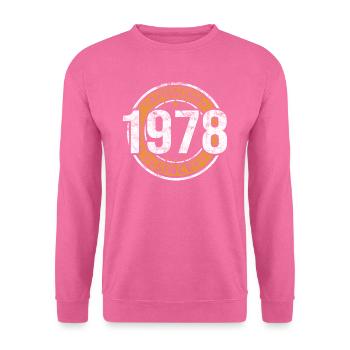 Awesome Since 1978 Retro Vintage Geburtstag - Unisex Pullover - Pink - Vorne