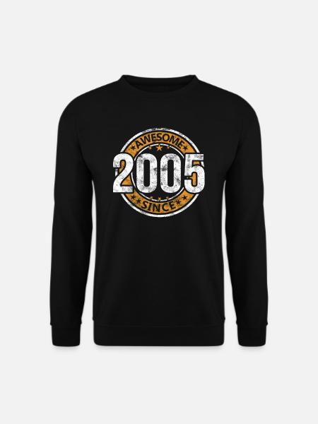 Awesome Since 2005 Retro Vintage Geburtstag - Unisex Pullover - Schwarz