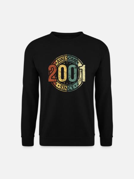 Impressionante dal 2001 Retro Vintage Birthday - Felpa unisex - nero