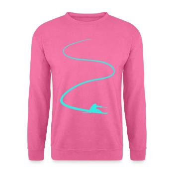 Ski Berge Abfahrt Alpen - Unisex Pullover - Pink - Vorne