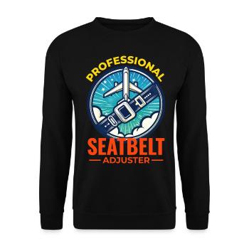 Flight Attendant Aviation Cabin Crew Air Hostess - Unisex Sweatshirt - black - Front - Alina (178cm) & Michal (187cm)