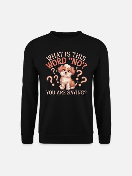 Was ist das für ein Wort? Nein, du sagst Cavapoo Dog - Unisex Pullover - Schwarz