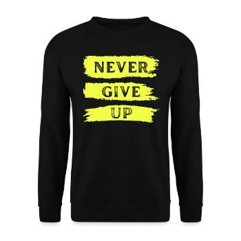 Ne jamais abandonner 2 - Sweat-shirt Unisexe - noir - Devant - Alina (178cm) & Michal (187cm)