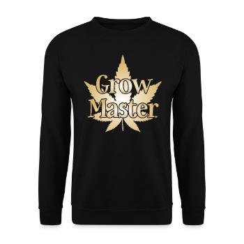 Grow Master - Cannabis - Marijuana - Marihuana - Unisex Pullover - Schwarz - Vorne - Alina (178cm) & Michal (187cm)