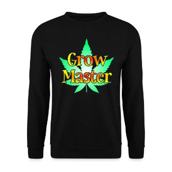 Grow Master - Cannabis - Marijuana - Marihuana - Unisex Pullover - Schwarz - Vorne - Alina (178cm) & Michal (187cm)