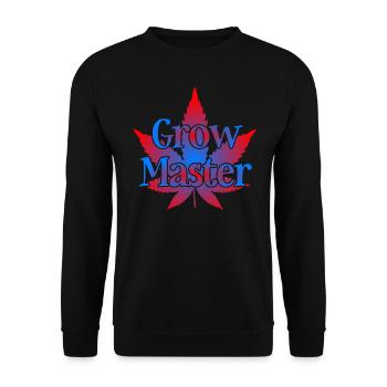 Grow Master - Cannabis - Marijuana - Marihuana - Unisex Pullover - Schwarz - Vorne - Alina (178cm) & Michal (187cm)