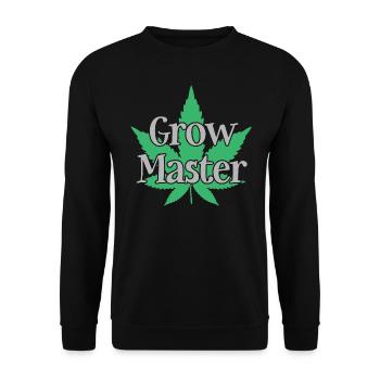 Grow Master - Cannabis - Marijuana - Marihuana - Unisex Pullover - Schwarz - Vorne - Alina (178cm) & Michal (187cm)