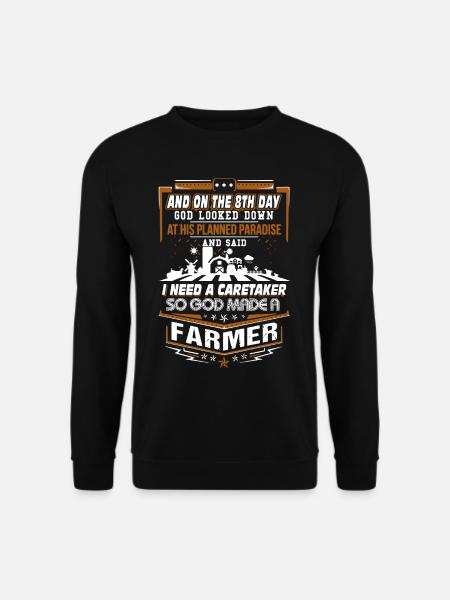 God Made A Farmer - Unisex Sweatshirt - black
