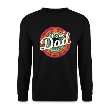 Cool Dad Meilleur père de son fils fille pour la fête des pères - Sweat-shirt Unisexe - noir - Devant - Alina (178cm) & Michal (187cm)